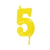 Vela Número 5 Amarelo